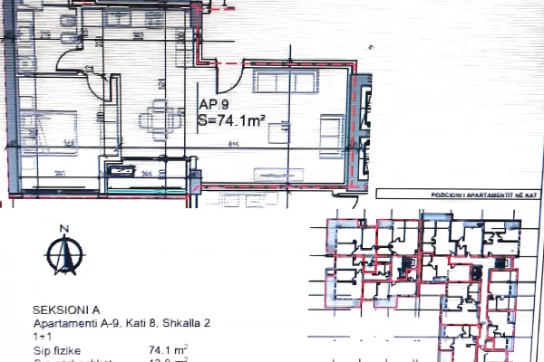 Appartamento in vendita a Valona 1+1, Vuoto