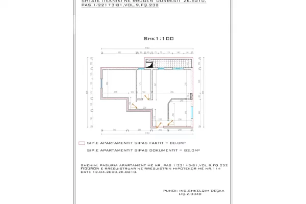 Appartamento in vendita a Tirana 2+1, Vuoto