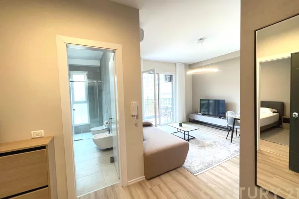 Shtepi me qera Apartament ne Vlore, 1+1, Mobilimi E mobiluar, Pagesa 600  Euro.