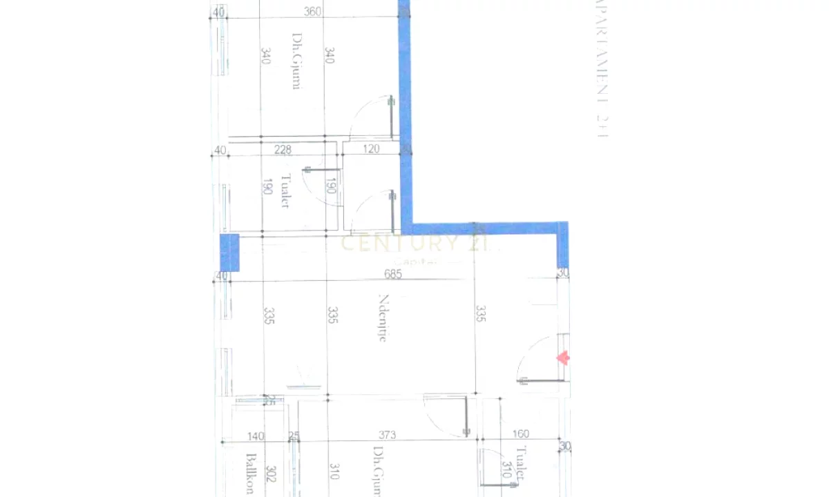 Appartamento in vendita a Tirana 2+1, Vuoto