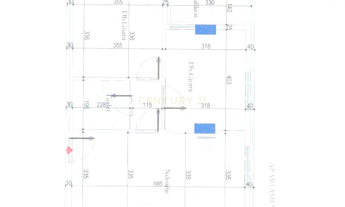 Appartamento in vendita a Tirana 2+1, Vuoto