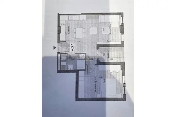 Appartamento in vendita a Tirana 1+1, Vuoto