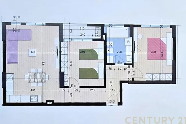 Appartamento in vendita a Tirana 2+1, Vuoto