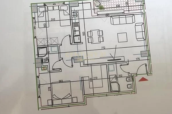 Appartamento in vendita a Tirana 2+1, Vuoto