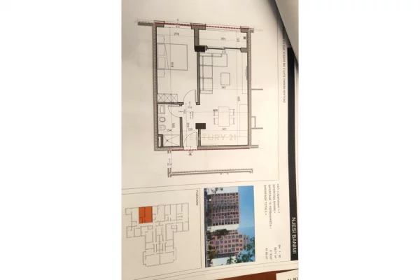 Shtepi ne shitje Apartament ne Tirane, 1+1, Mobilimi Bosh, pa mobiluar, Pagesa 175,000  Euro.