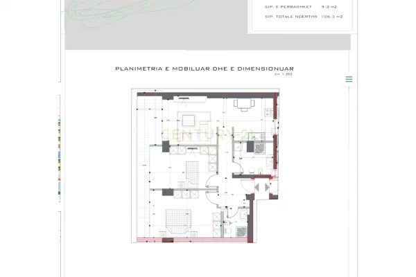 Ambient biznesi me qera 3+1 ne Tirane - 120,000 Leke