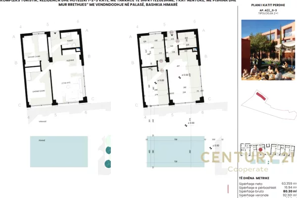 Shtepi ne shitje Apartament ne Sarande, 2+1, Mobilimi Bosh, pa mobiluar, Pagesa 390,432  Euro.