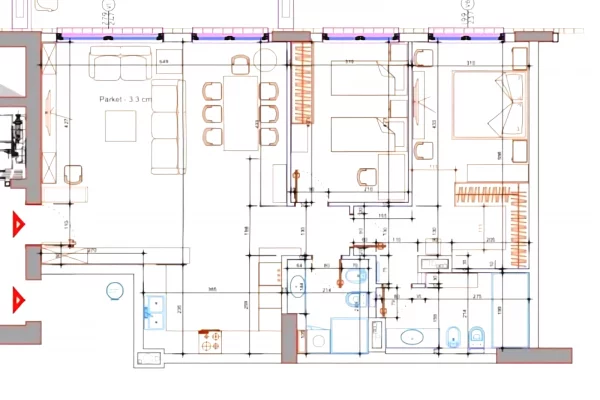 Shtepi ne shitje Apartament ne Tirane, 2+1, Mobilimi E mobiluar, Pagesa 550,000  Euro.