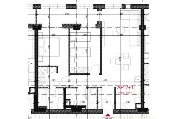 Shtepi ne shitje Apartament ne Vlore, 2+1, Mobilimi Bosh, pa mobiluar, Pagesa 373,240  Euro.