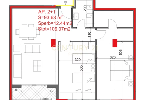 Apartament 2+1 Për Shitje te Burgu i Grave, Ali Demi!