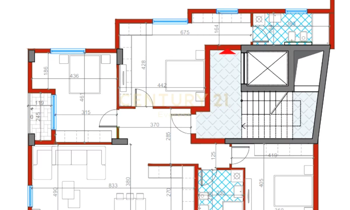 Shtepi ne shitje Apartament ne Tirane, 3+1, Mobilimi Bosh, pa mobiluar, Pagesa 300,000  Euro.