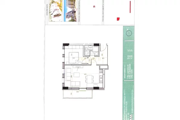 Appartamento in vendita a Tirana 1+1, Vuoto