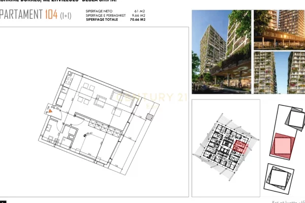 Apartment for sale in Durres 1+1, Emty