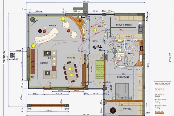 Luxury villas for sale in Tirana 4+1, Emty