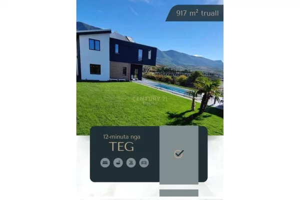 Luxury villas for sale in Tirana 3+1, Furnished