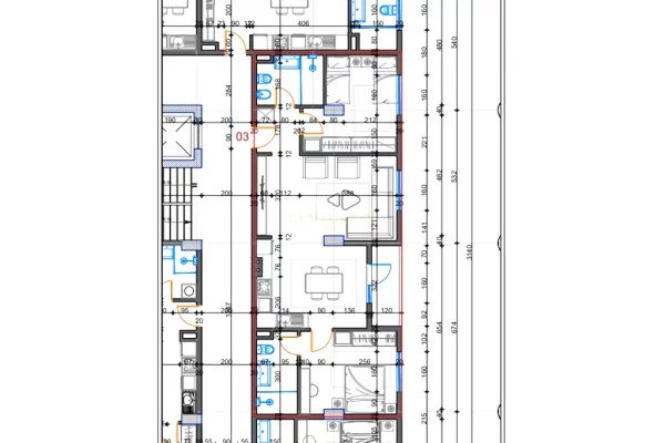 Apartment for sale in Tirana 2+1, Emty