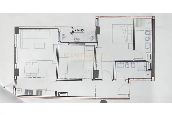 House for Sale 2+1 in Tirana - 280,000 Euro