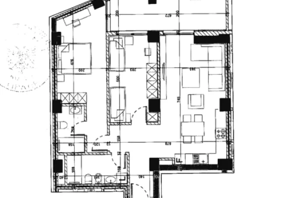 Shtepi me qera Apartament ne Tirane, 2+1, Mobilimi E mobiluar, Pagesa 1,300  Euro.