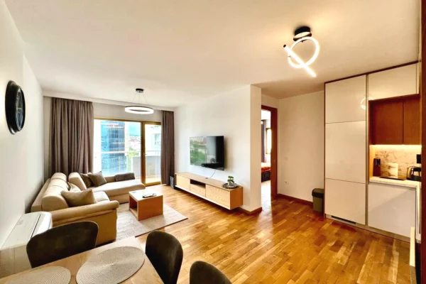 Shtepi me qera Apartament ne Tirane, 1+1, Mobilimi E mobiluar, Pagesa 1,000  Euro.
