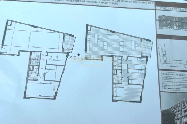 RRUGA 5 MAJI, SHESIM APARTAMENT 3+1+2