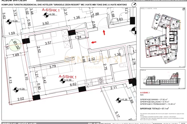 Shtepi ne shitje Apartament ne Vlore, 1+1, Mobilimi E mobiluar, Pagesa 199,500  Euro.