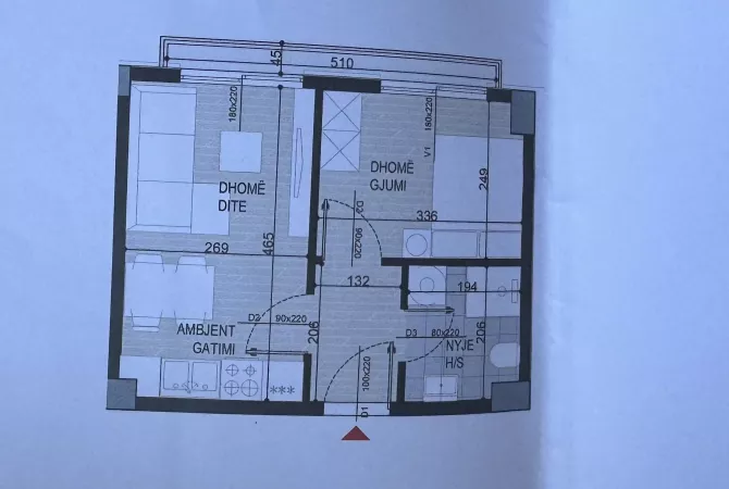 Shtepi ne shitje 2+1 ne Tirane - 69,500 Euro