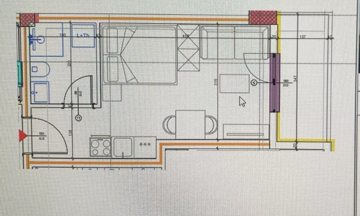 Shtepi ne shitje Apartament ne Tirane, Garsoniere, Mobilimi Bosh, pa mobiluar, Pagesa 44,000  Euro.