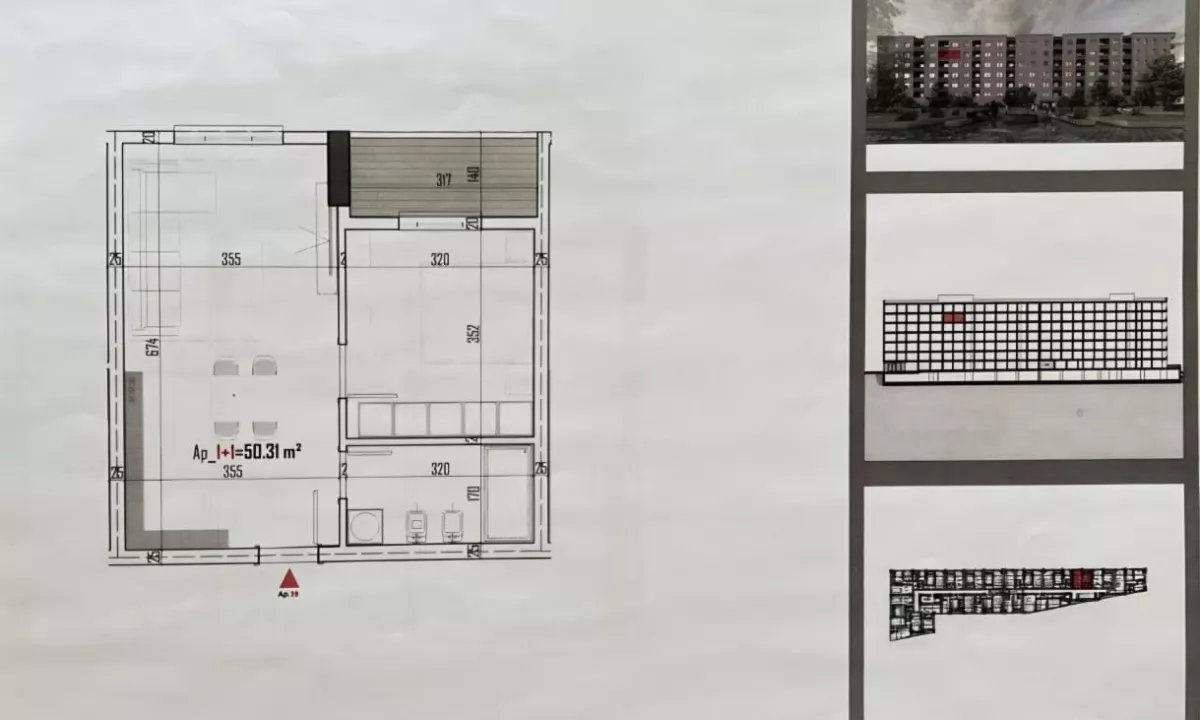 Shtepi ne shitje Apartament ne Tirane, 1+1, Mobilimi Bosh, pa mobiluar, Pagesa 57,000  Euro.