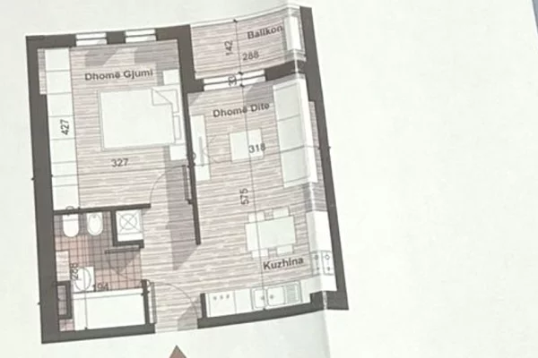 Shtepi ne shitje 1+1 ne Tirane - 77,000 Euro