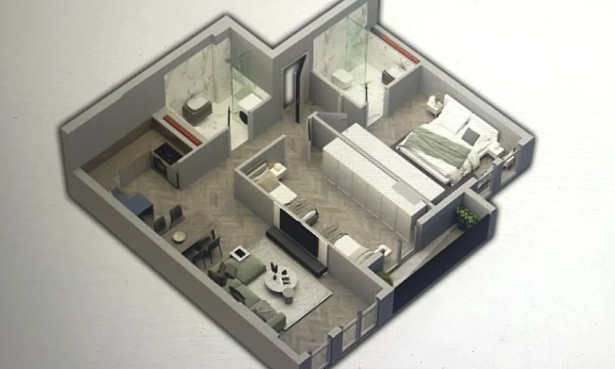 Appartamento in vendita a Tirana 2+1, Vuoto