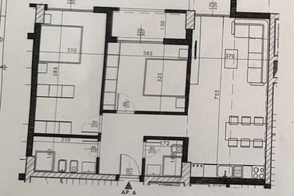 Apartament 2+1+2 Per Shitje Mivita Residence Laprake Okazion 1300€/m2