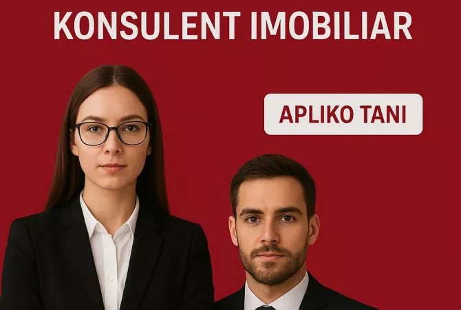 Njoftime Pune ne Tirane, Profesioni Konsulent Imobiliar , Fillestar/Pak eksperience, Pagesa Me Marreveshje.