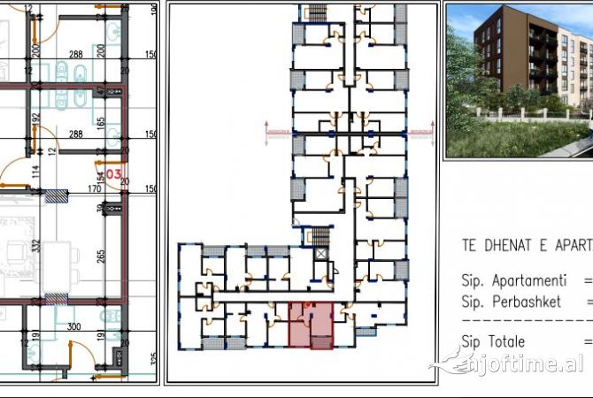 Shtepi ne shitje Apartament ne Tirane, 1+1, Mobilimi Bosh, pa mobiluar, Pagesa 50,362  Euro.