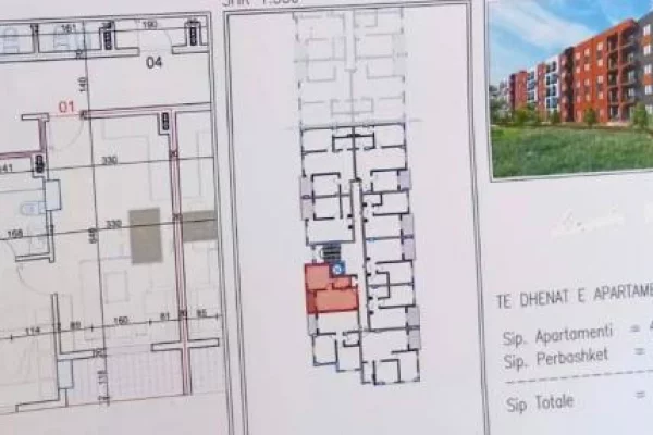 Shtepi ne shitje Apartament ne Tirane, 1+1, Mobilimi Bosh, pa mobiluar, Pagesa 59,755  Euro.