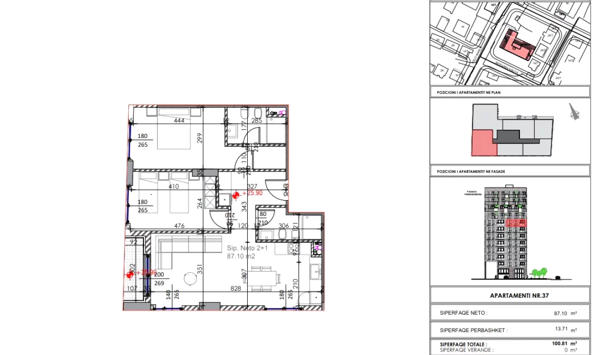 Shtepi ne shitje Apartament ne Tirane, 2+1, Mobilimi Bosh, pa mobiluar, Pagesa 174,401  Euro.