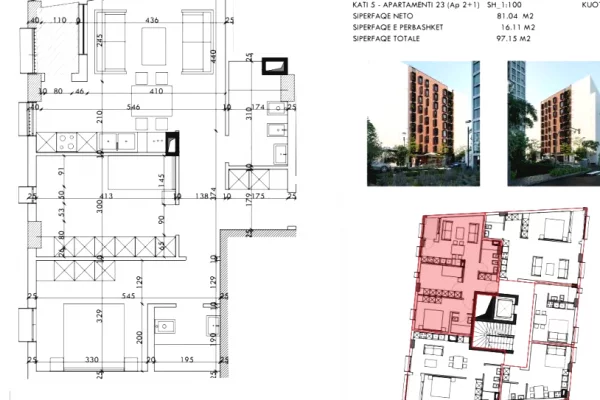 Shtepi ne shitje Apartament ne Tirane, 2+1, Mobilimi Bosh, pa mobiluar, Pagesa 179,727  Euro.