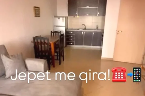 Shtepi me qera Apartament ne Tirane, 1+1, Mobilimi E mobiluar, Pagesa 450  Euro.