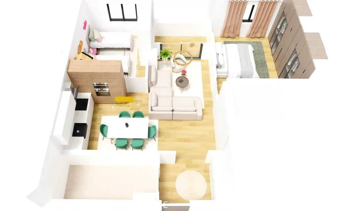 Shtepi ne shitje Apartament ne Tirane, 2+1, Mobilimi Bosh, pa mobiluar, Pagesa 160,000  Euro.