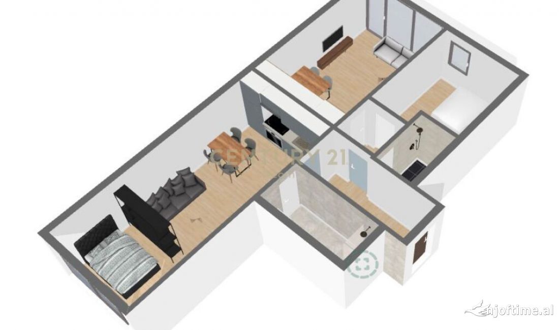 Shtepi ne shitje Apartament ne Tirane, 2+1, Mobilimi E mobiluar, Pagesa 165,000  Euro.