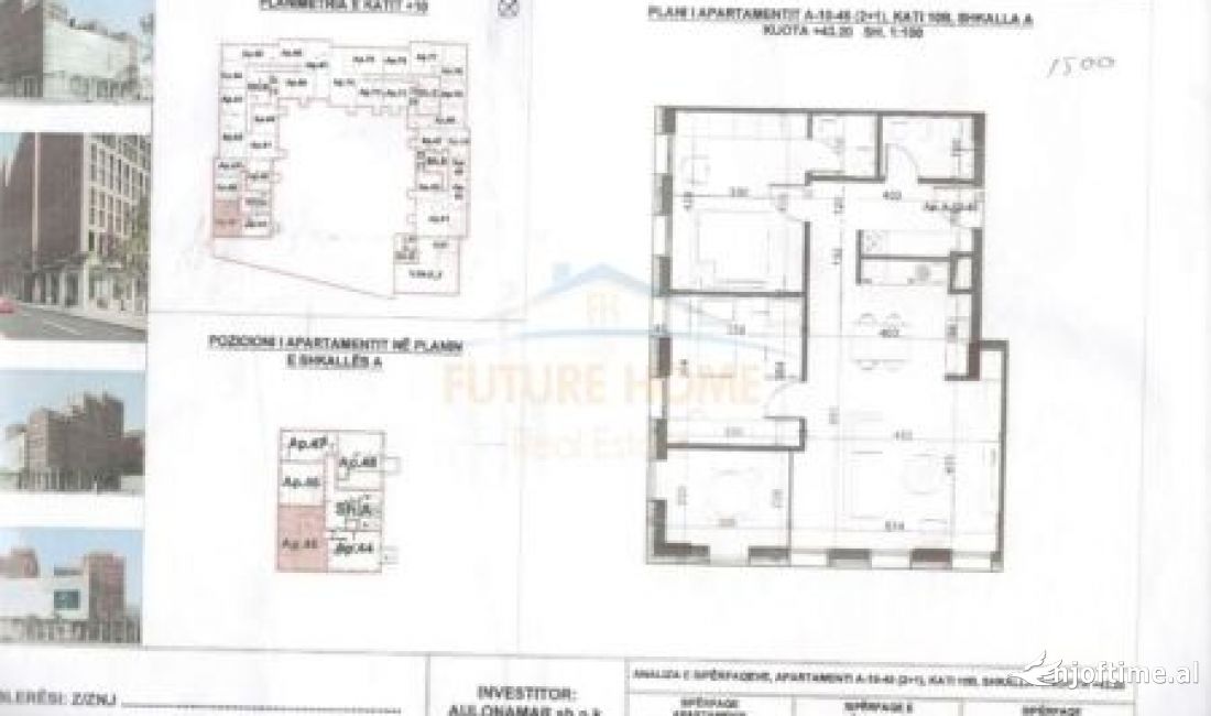 Appartamento in vendita a Tirana 2+1, Vuoto