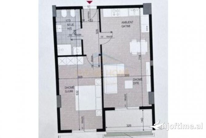 Appartamento in vendita a Tirana 1+1, Vuoto