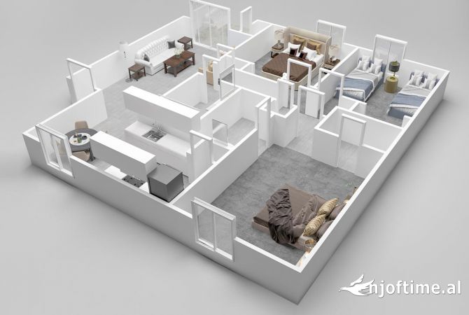 Shiten, Apartament 1+1 dhe Garsoniere, prane Hotel Gaxherri, Tiranë. AREA49847