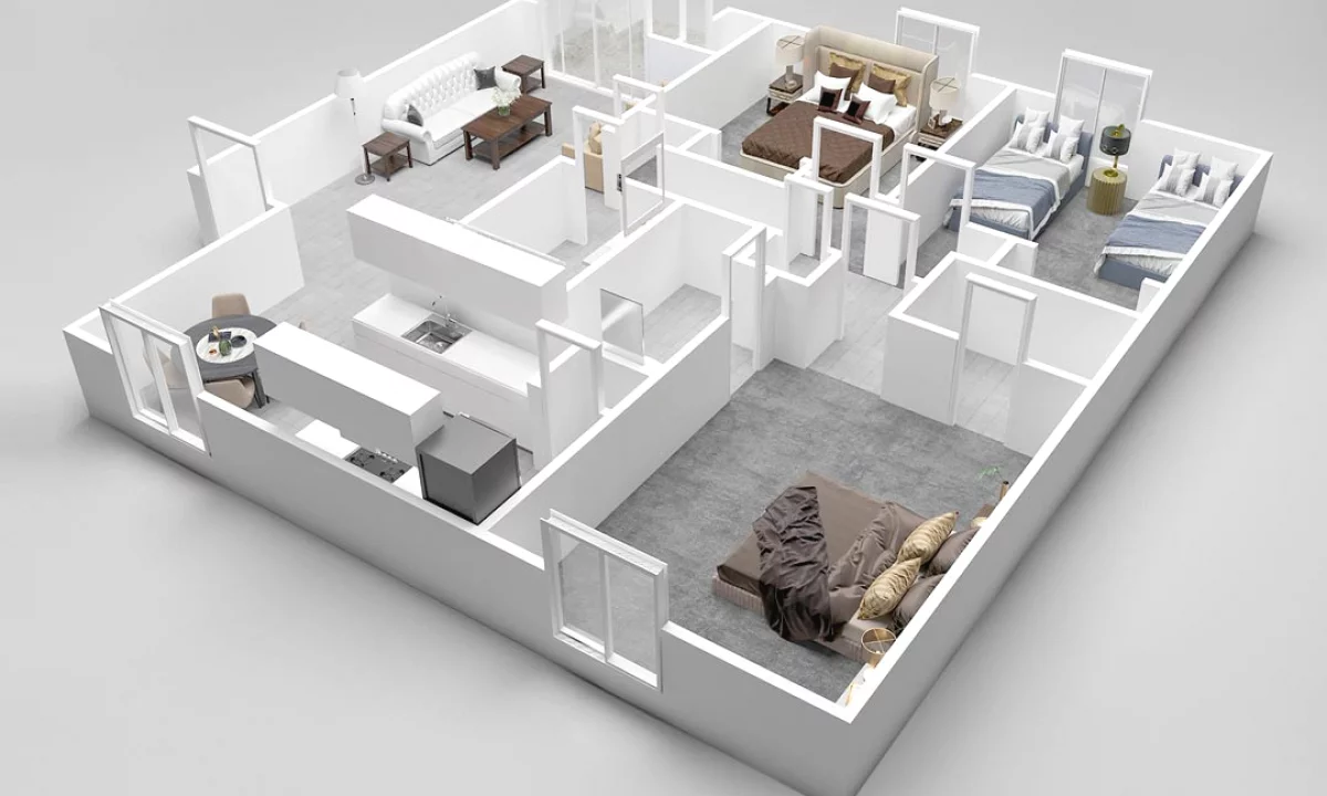 Appartamento in vendita a Tirana 3+1, Vuoto