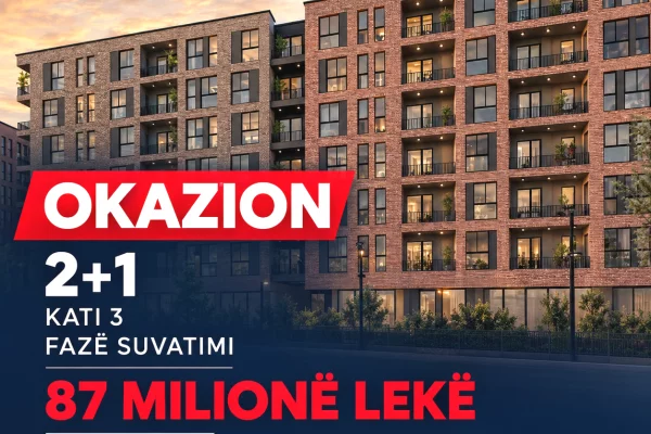 Apartament 2+1 Ne Shitje Te RingSide Ne Paskuqan