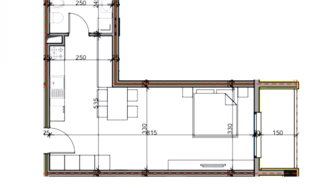 Shtepi ne shitje Apartament ne Tirane, Garsoniere, Mobilimi Bosh, pa mobiluar, Pagesa 69,000  Euro.