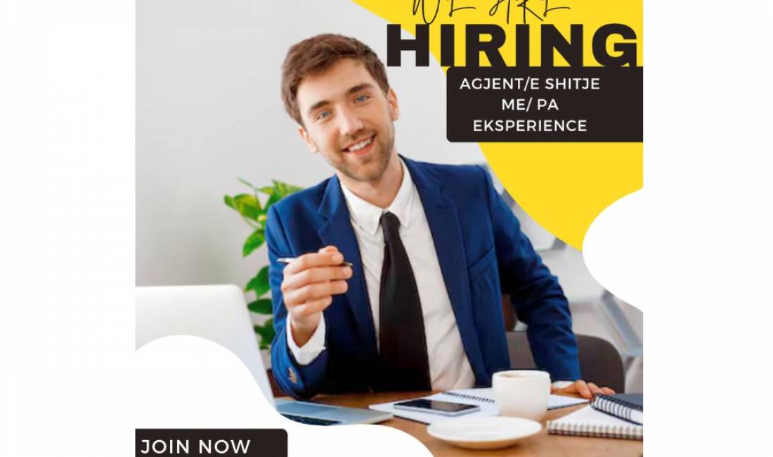 Njoftime Pune ne Tirane, Profesioni Agjent/e shitje , Pa Eksperience, Pagesa 60,000  Leke.