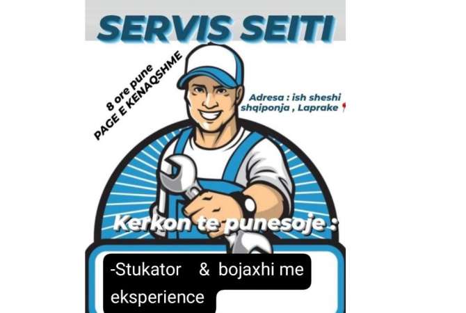 Njoftime Pune per Stukator dhe Bojaxhi ne Tirane