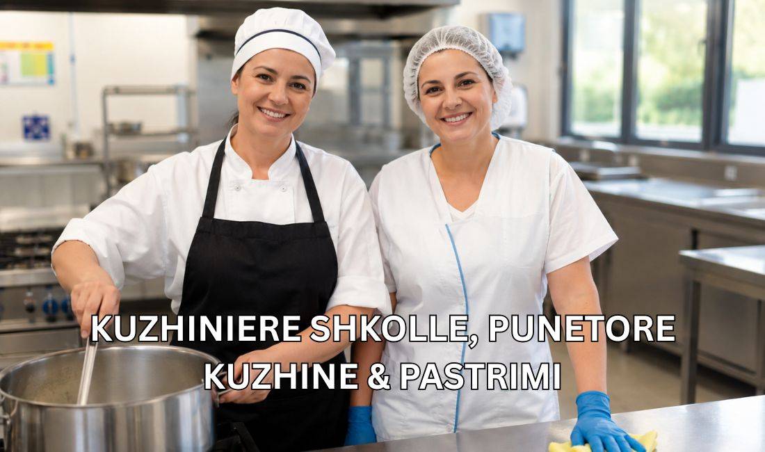 Njoftime Pune ne Tirane, Profesioni Kuzhiniere Shkolle, Punëtore Kuzhine & Pastrimi , Pa Eksperience, Pagesa Me Marreveshje.
