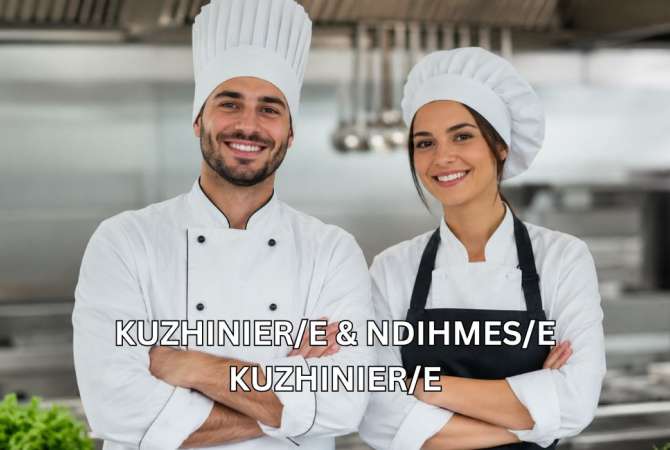 Njoftime Pune per Kuzhinier/e &amp; Ndihmës/e Kuzhinier/e ne Tirane
