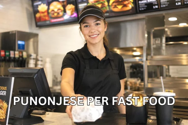 Njoftime Pune per Punonjëse për Fast Food ne Tirane